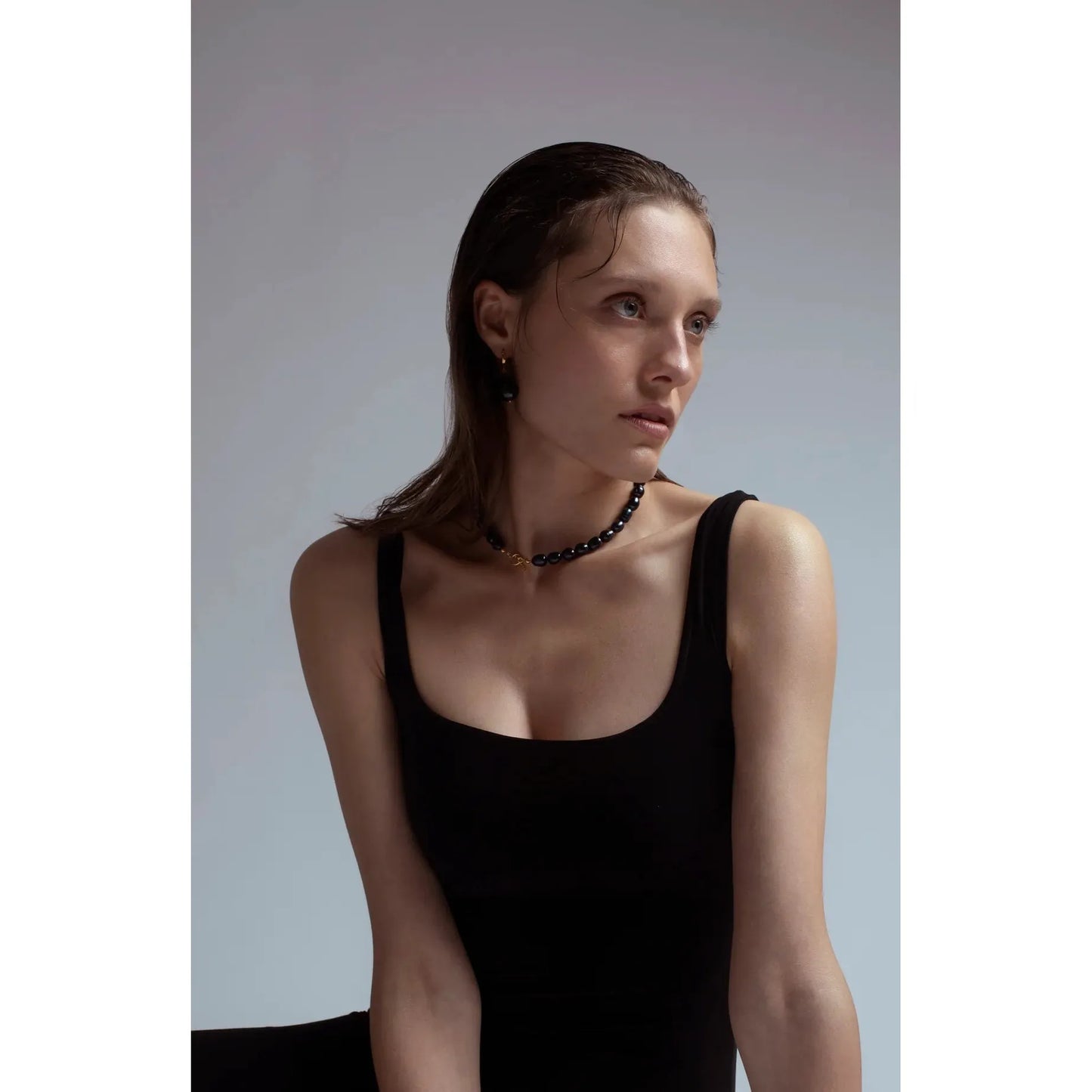 Stag Jewels Svört perlu choker