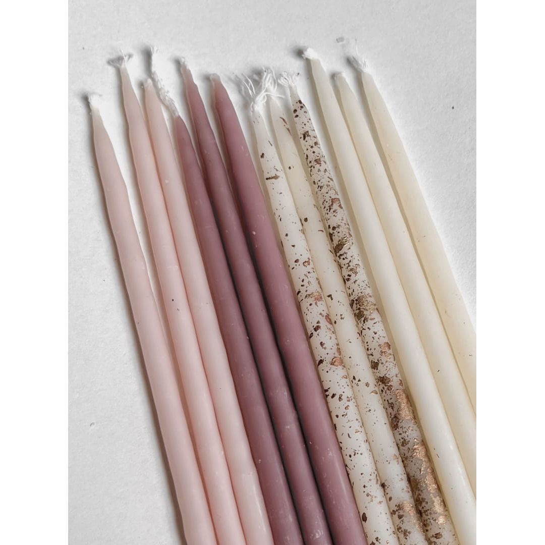 Bývax slim kerti Kalamu Rose Gold mix