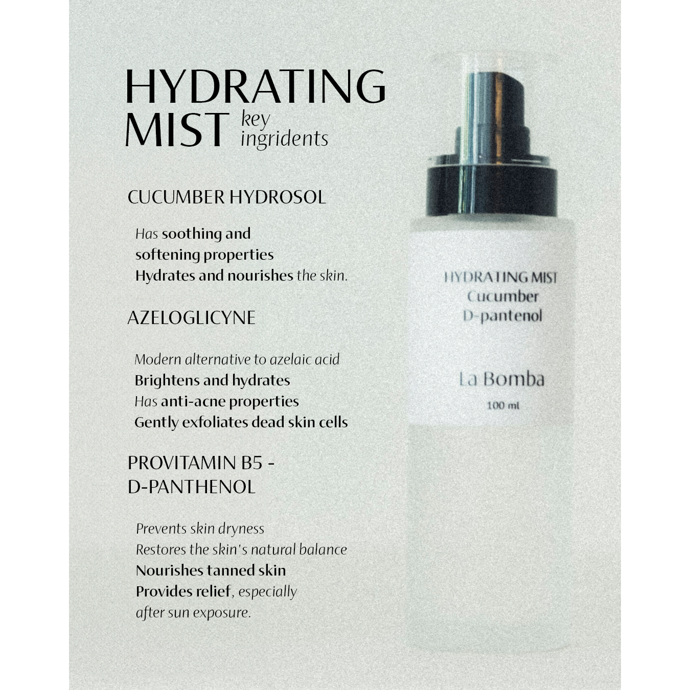 La Bomba Hydrating Face Mist