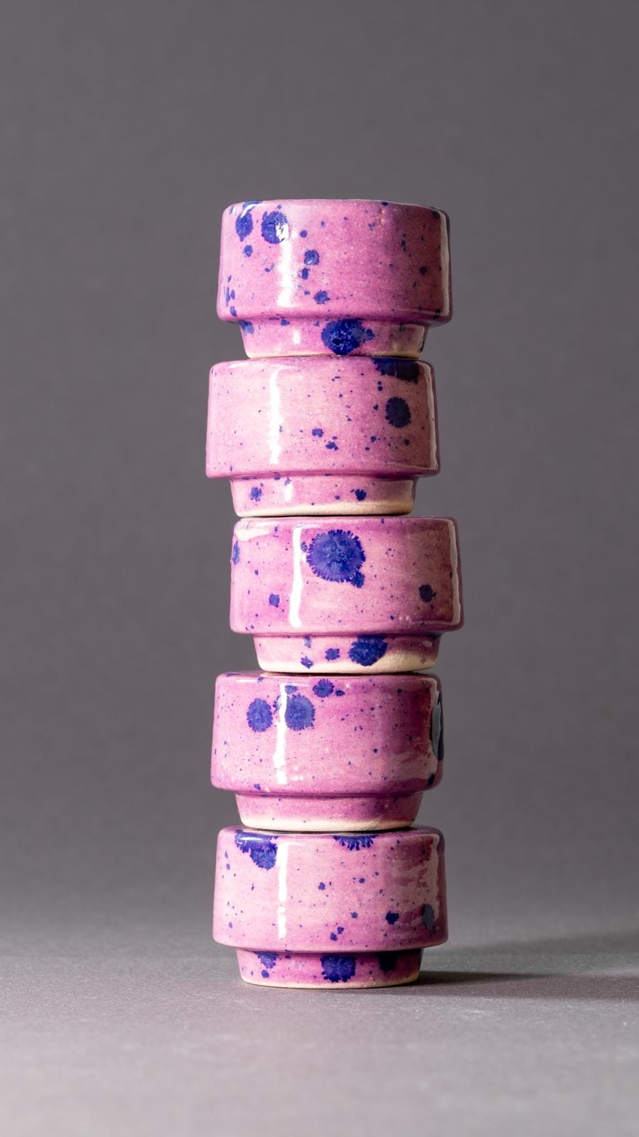 Kertastjaki fjólublár og blár fyrir slim Bývax kerti